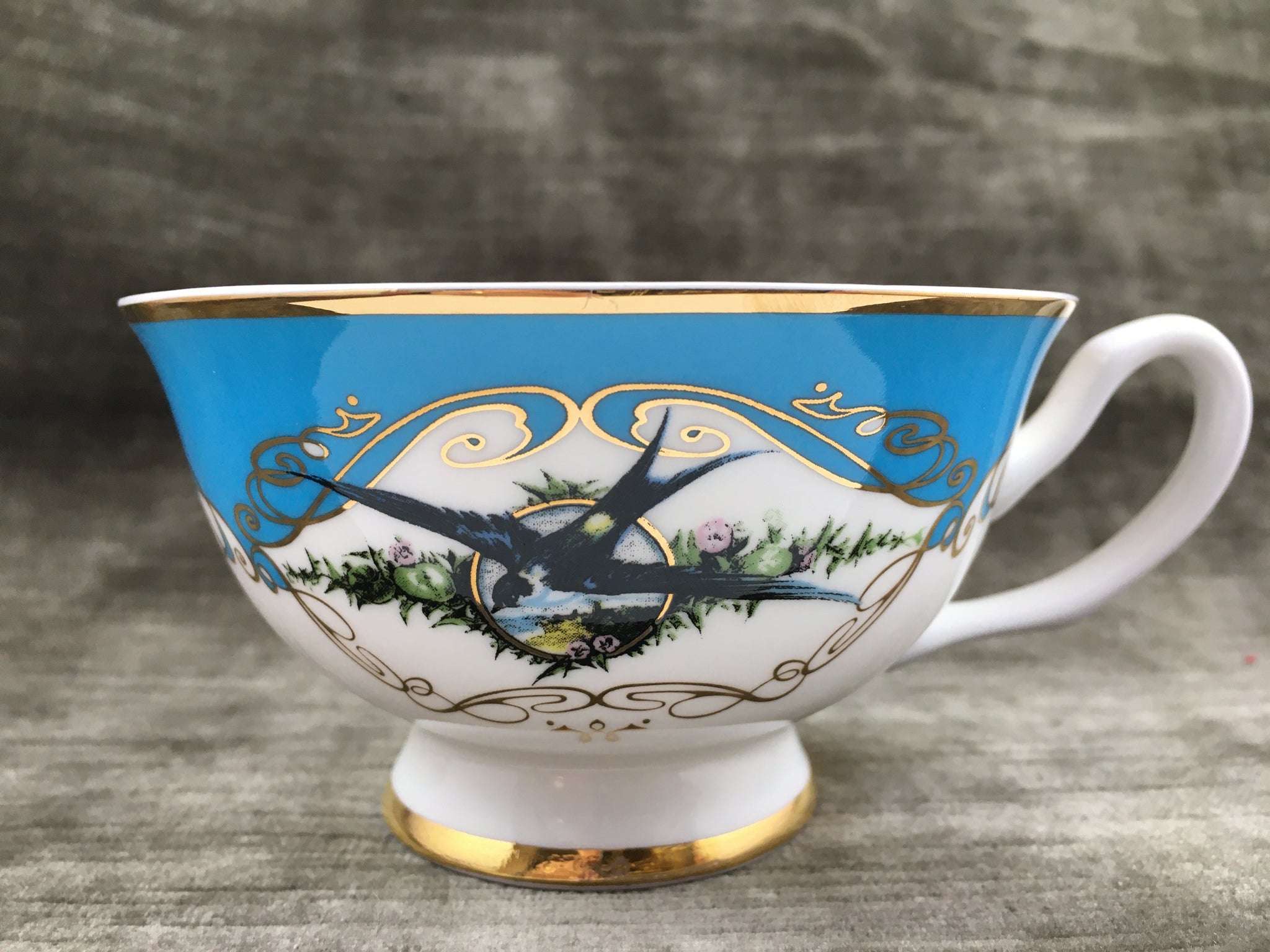 Aqua Havisham Choke Insult Teacup and Saucer