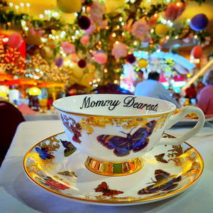 Flight of the Butterflies: Mommy Dearest cup and saucer