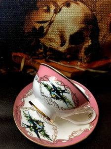 Pink Havisham Choke Insult cup and saucer