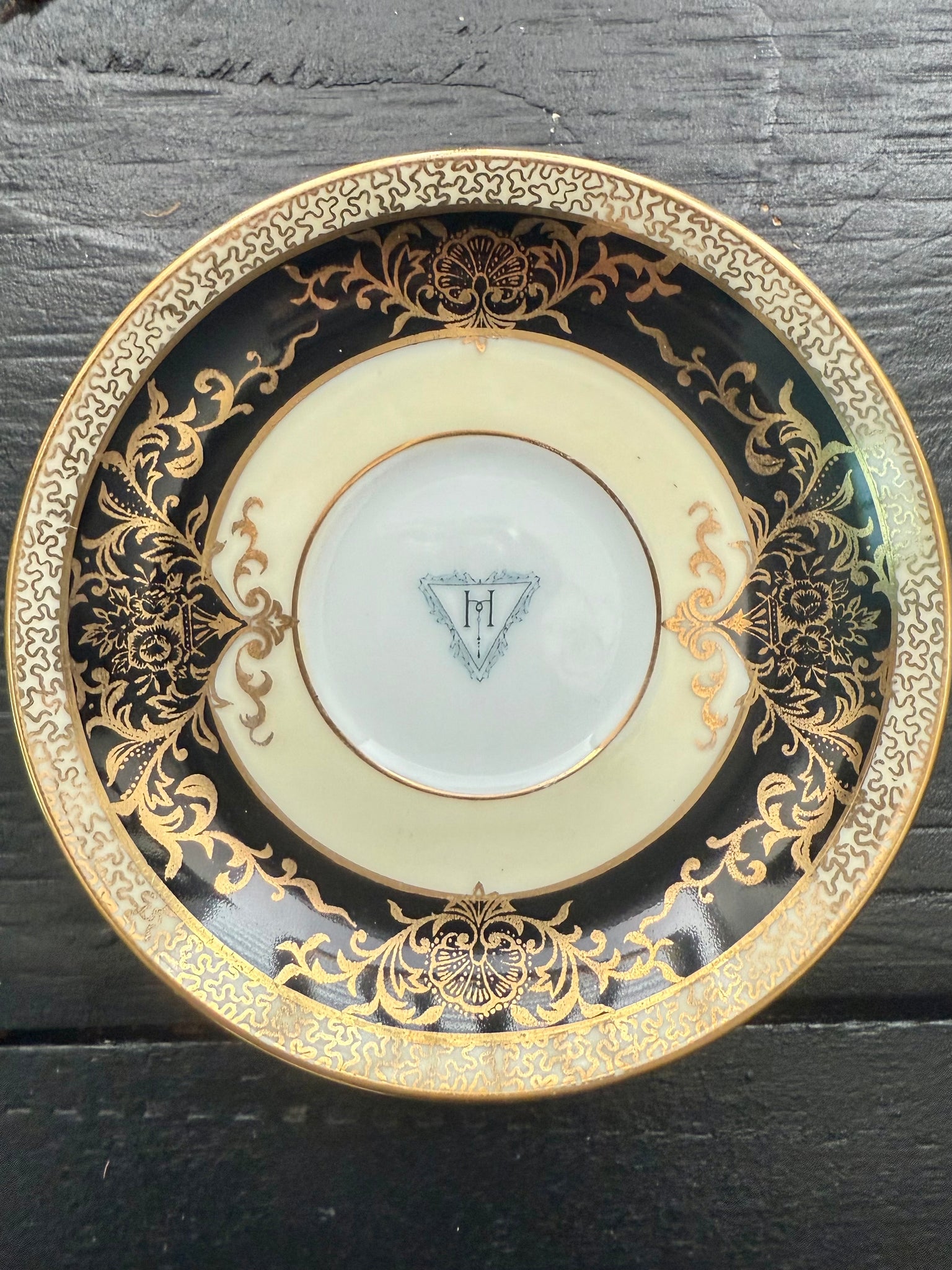 Imperfect vintage Bruja demitasse and saucer