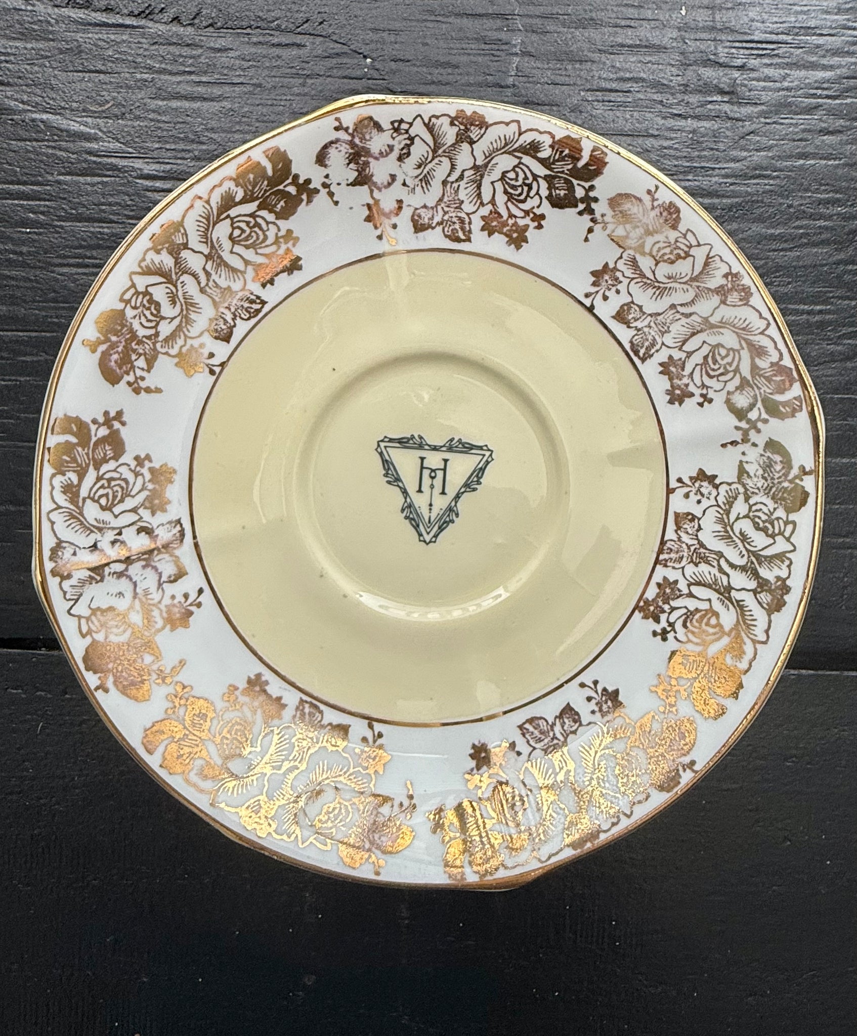 Imperfect Vintage Syphilitic cup and saucer