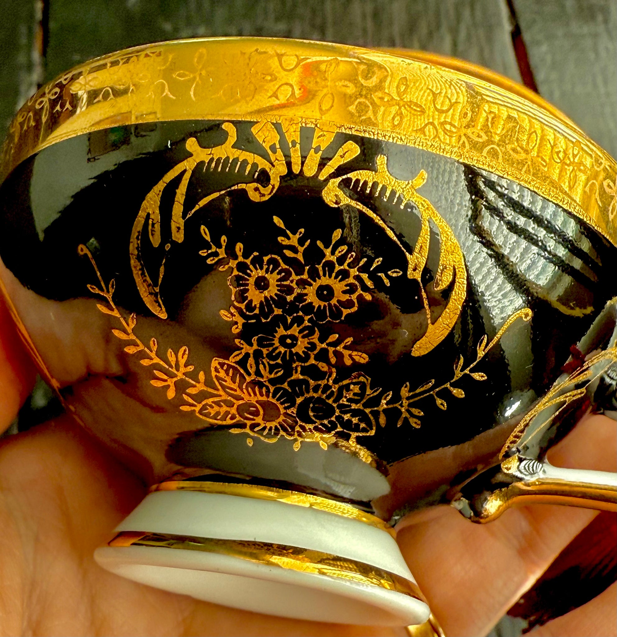 Vintage Liberation demitasse cup and saucer