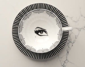 Limited edition: Elvira Silver Screen Teacup and Saucer