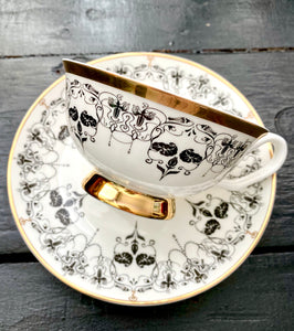 Nouveau Witch cup and saucer