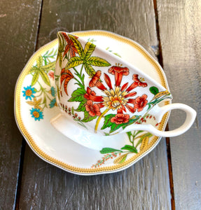 She's a hothouse (flower) cup and saucer