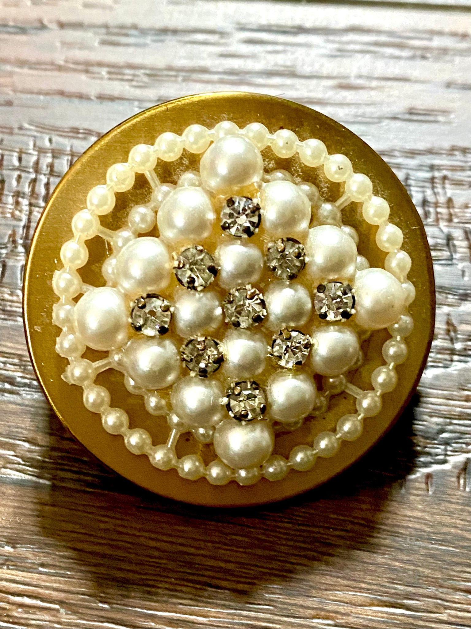 Vintage Pearl Refillable Lipstick and mirror