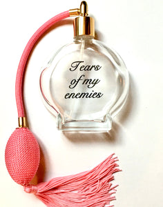 Large Pink Tears of my enemies atomizer perfume bottle